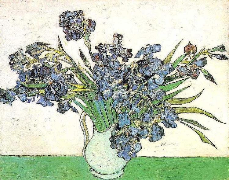 Vincent Van Gogh Still Life - Vase with Irises Sweden oil painting art